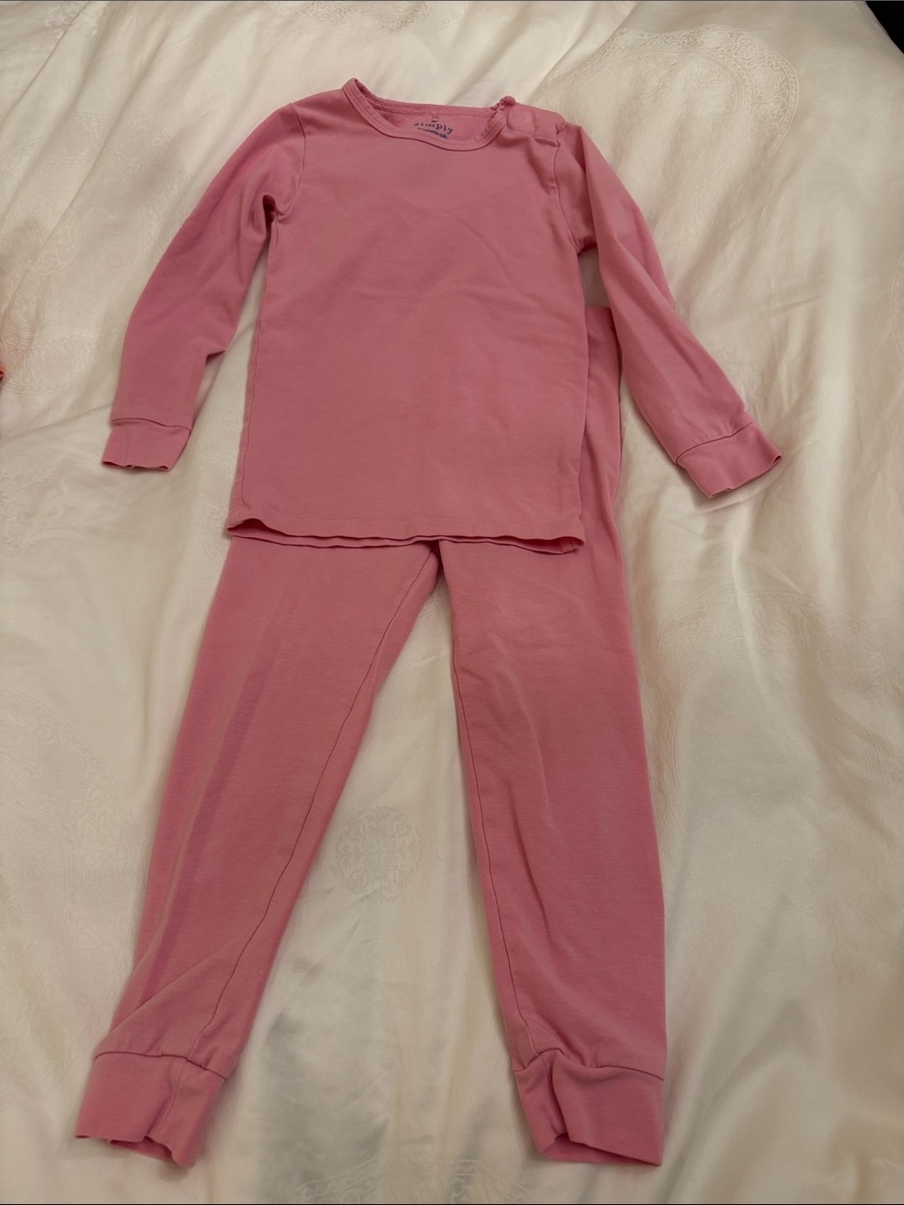 Simply Magnet Me Bubble Gum Pink Kids Pajama Set - Comfort Stretch Sleepwear